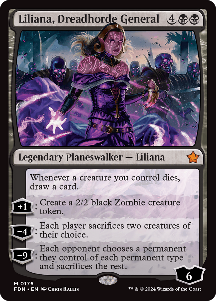 Image of Liliana, Dreadhorde General (FDN-176) - Foundations Foil