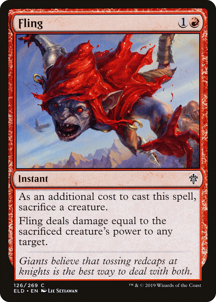 Image of Fling (ELD-126) - Throne of Eldraine Foil