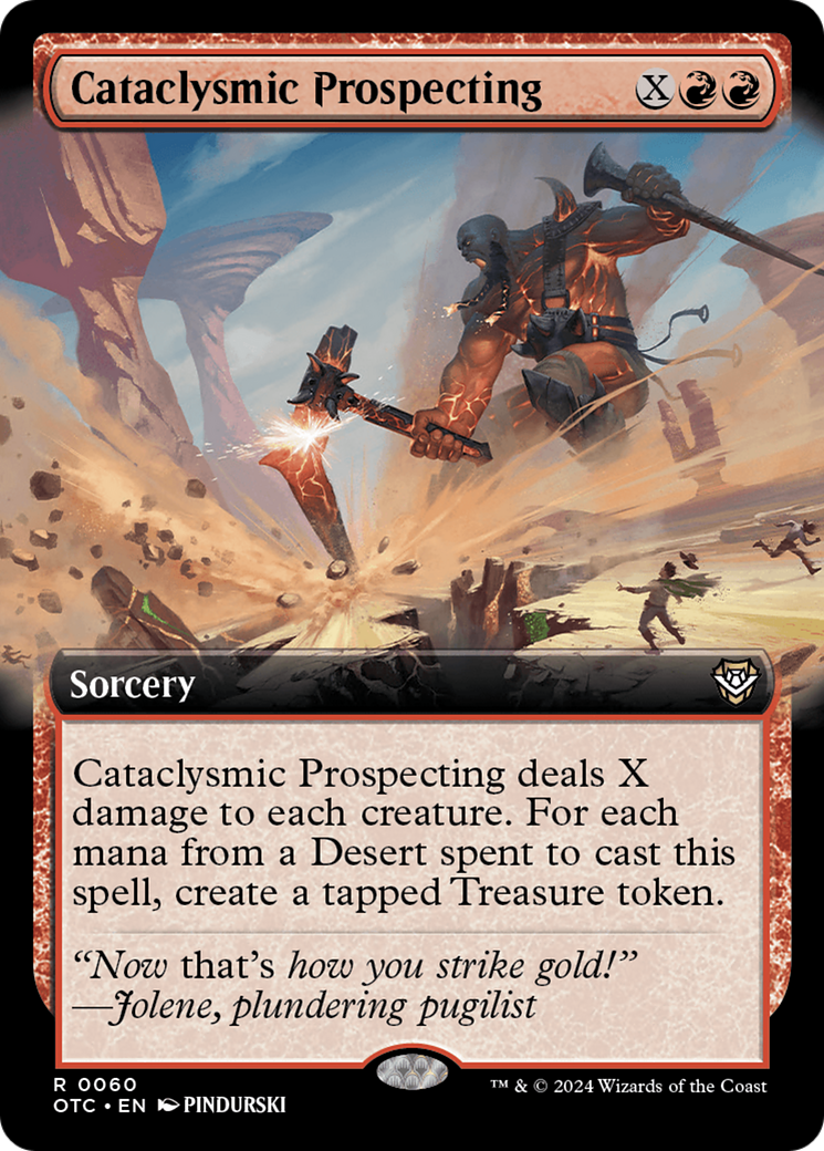 Image of Cataclysmic Prospecting (Extended Art) (OTC-060) - Outlaws of Thunder Junction Commander: (Extended Art)