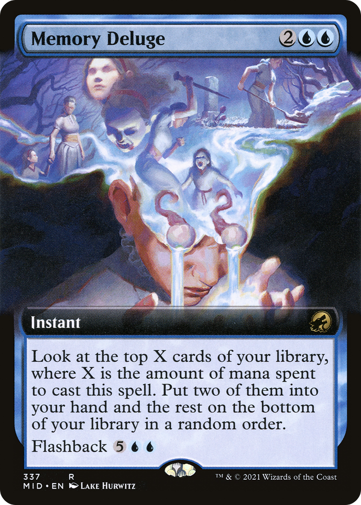 Image of Memory Deluge (Extended Art) (MID-337) - Innistrad: Midnight Hunt: (Extended Art) Foil