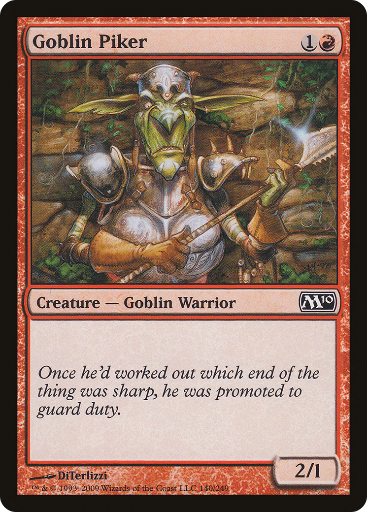 Image of Goblin Piker (M10-140) - Magic 2010 Foil