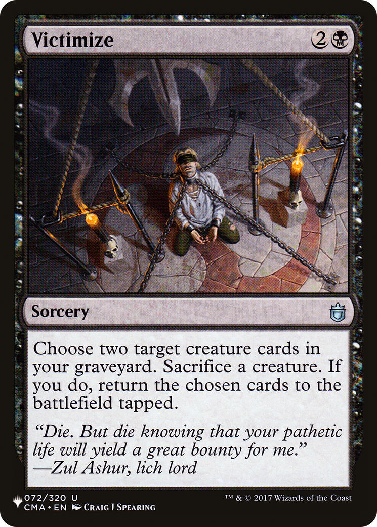 Image of Victimize (LIST-072/320) - The List