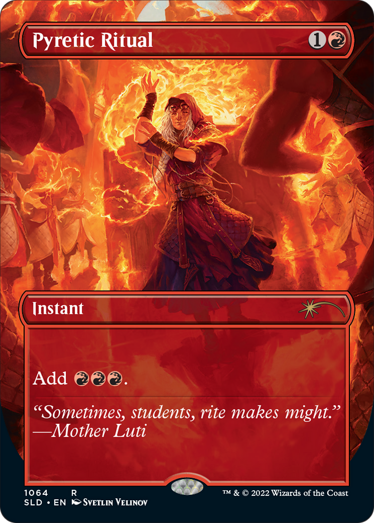 Image of Pyretic Ritual (SLD-1064) - Secret Lair Drop (Borderless) Foil
