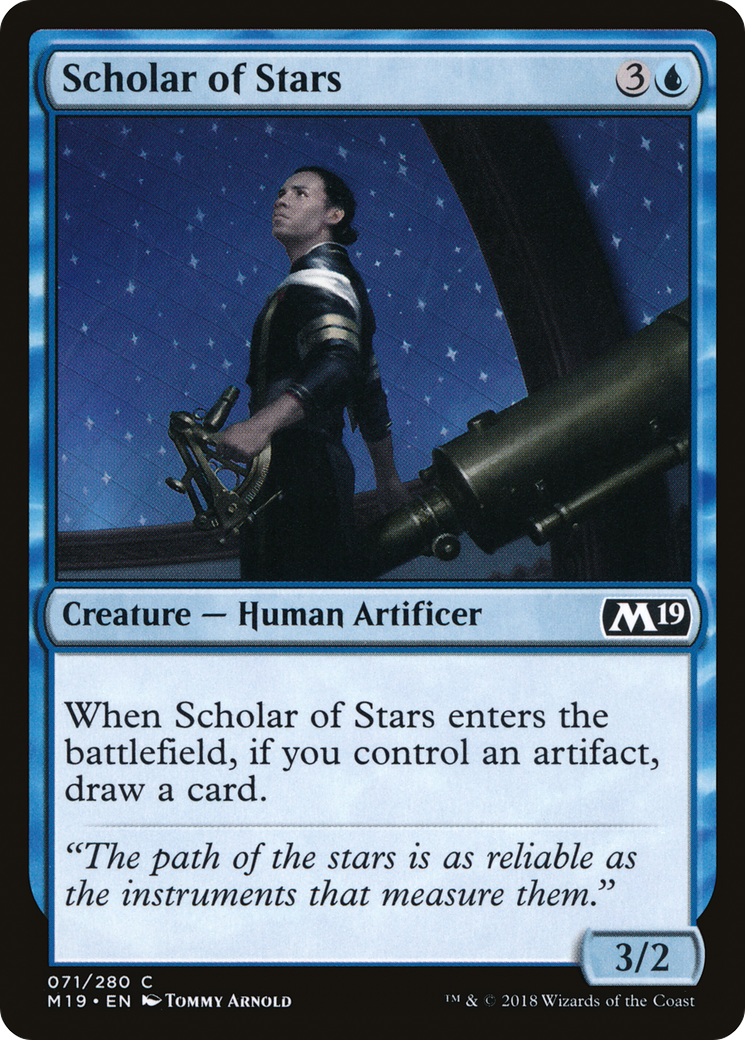 Image of Scholar of Stars (M19-071) - Core Set 2019 Foil