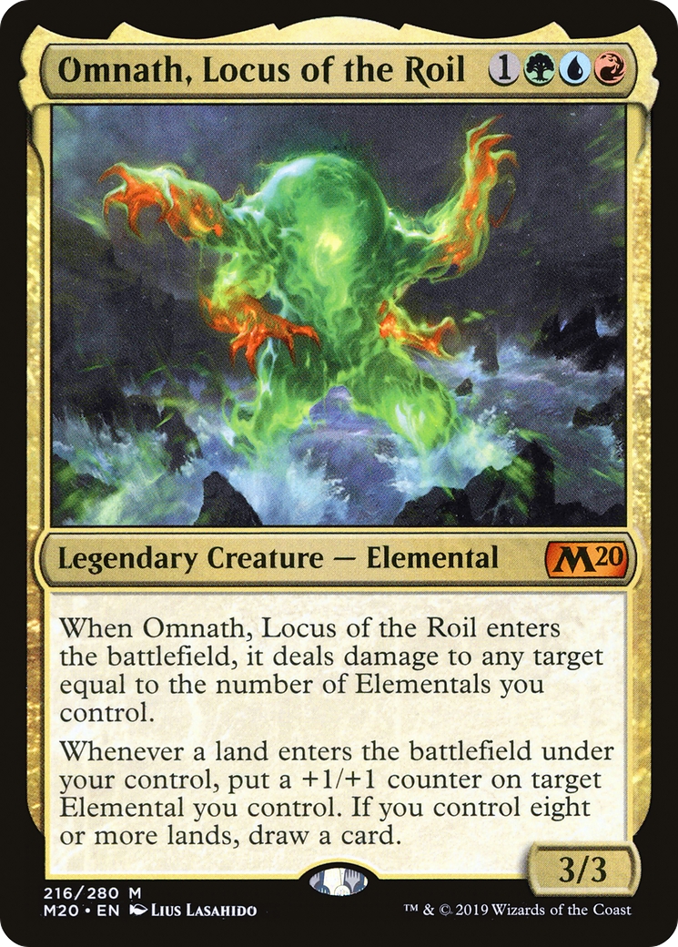 Image of Omnath, Locus of the Roil (M20-216) - Core Set 2020 Foil
