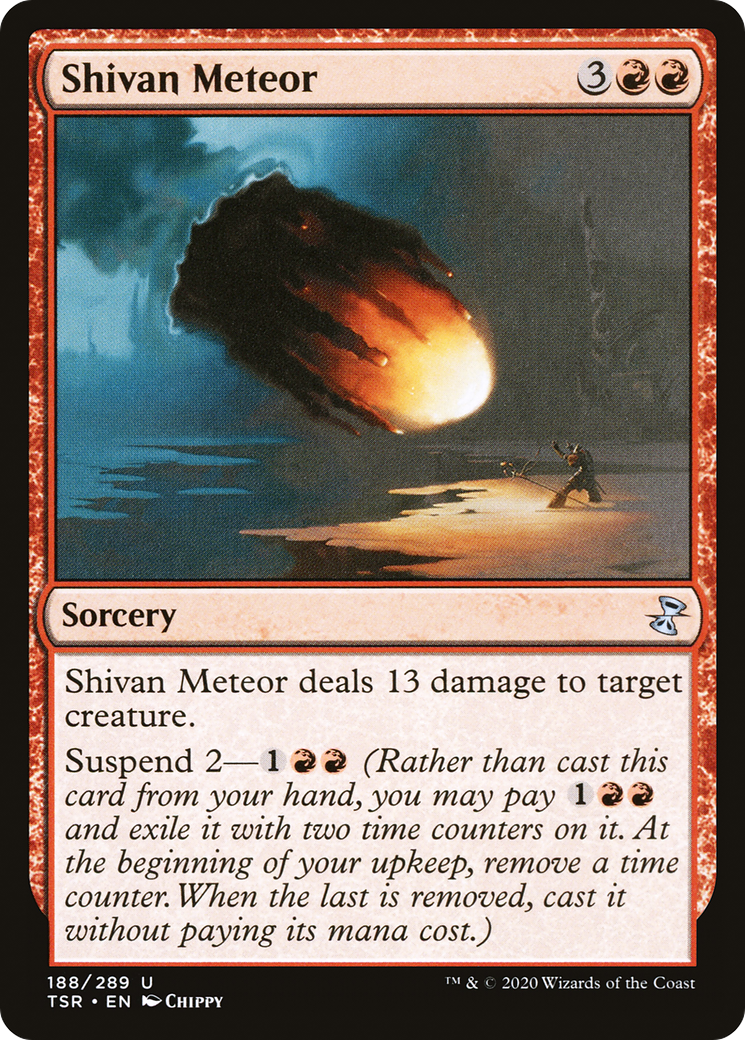 Image of Shivan Meteor (TSR-188) - Time Spiral Remastered Foil
