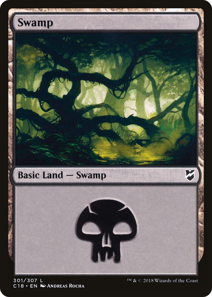 Image of Swamp (C18-301) - Commander 2018