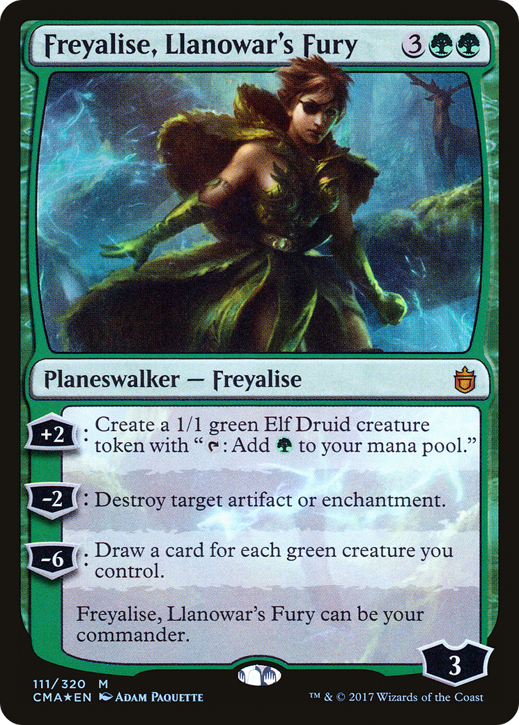 Image of Freyalise, Llanowar's Fury (CMA-111) - Commander Anthology Foil