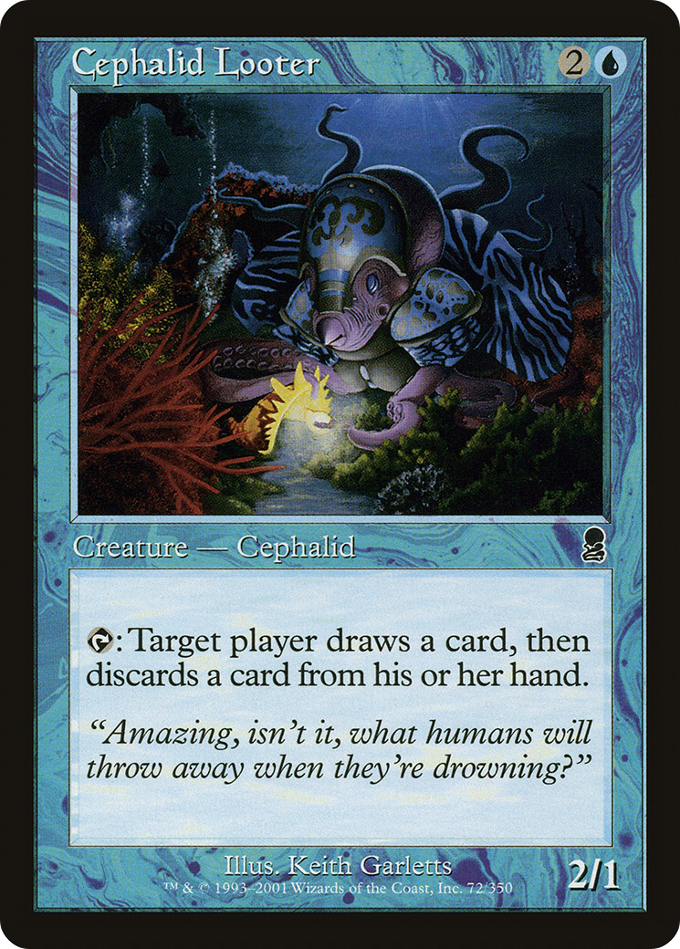 Image of Cephalid Looter (ODY-072) - Odyssey Foil