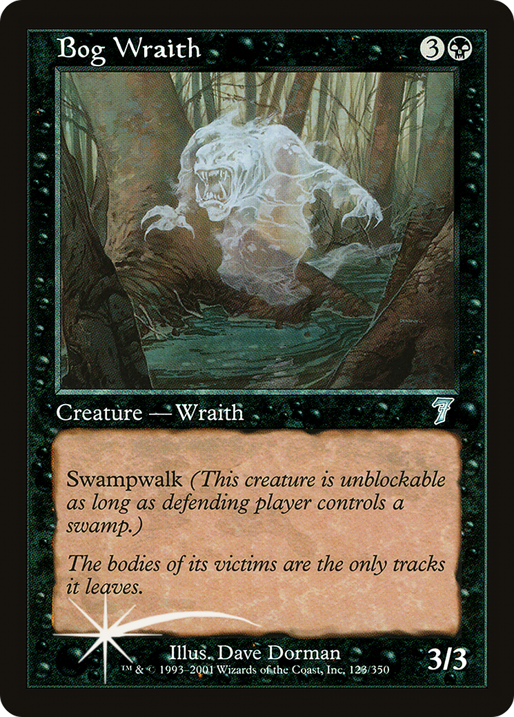 Image of Bog Wraith (7ED-123) - 7th Edition Foil