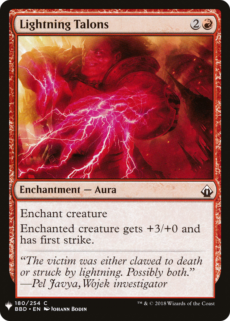 Image of Lightning Talons (LIST-BBD-180) - The List