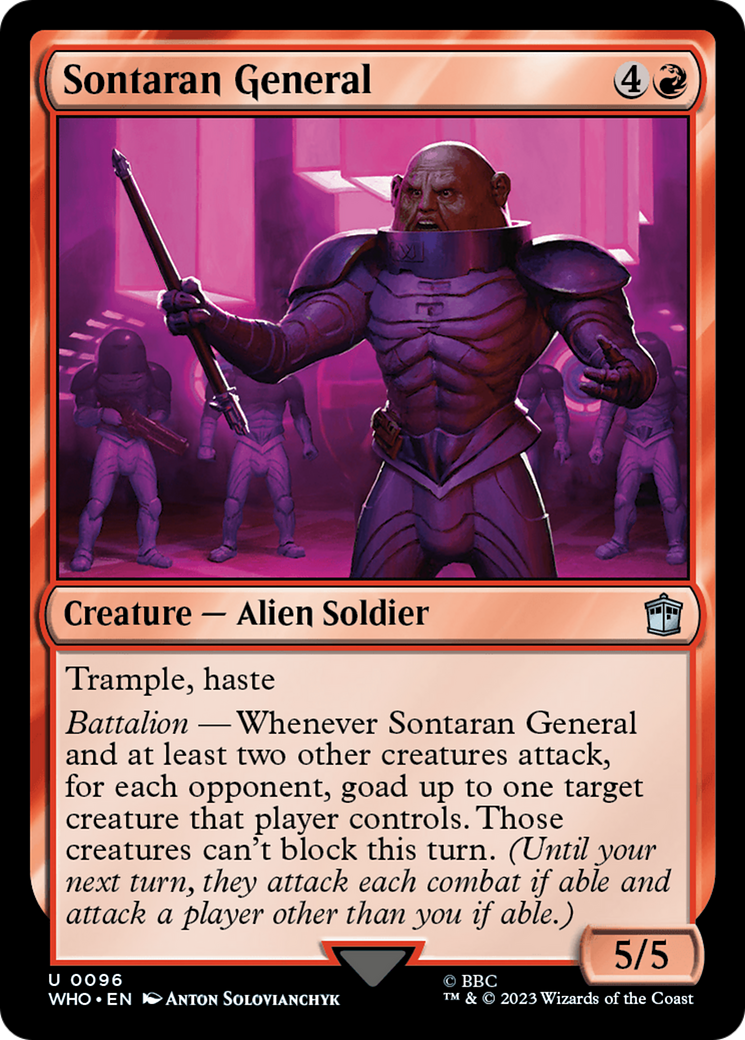 Image of Sontaran General (WHO-096) - Doctor Who Foil