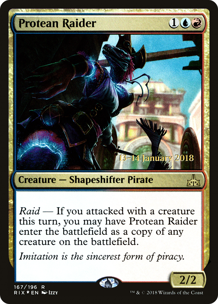 Image of Protean Raider (PRE-167) - Rivals of Ixalan Promos Foil