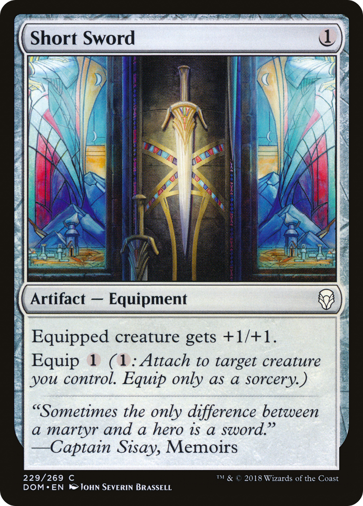 Image of Short Sword (DOM-229) - Dominaria Foil