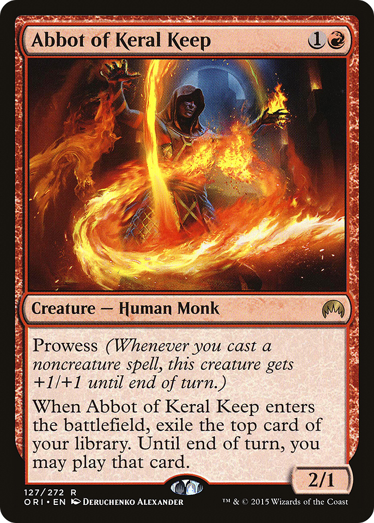 Image of Abbot of Keral Keep (ORI-127) - Magic Origins Foil