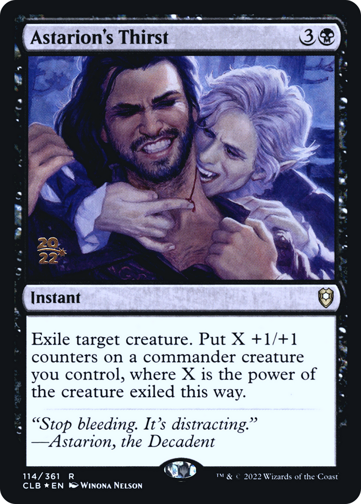 Image of Astarion's Thirst (PRE-114) - Battle for Baldur's Gate Promos Foil