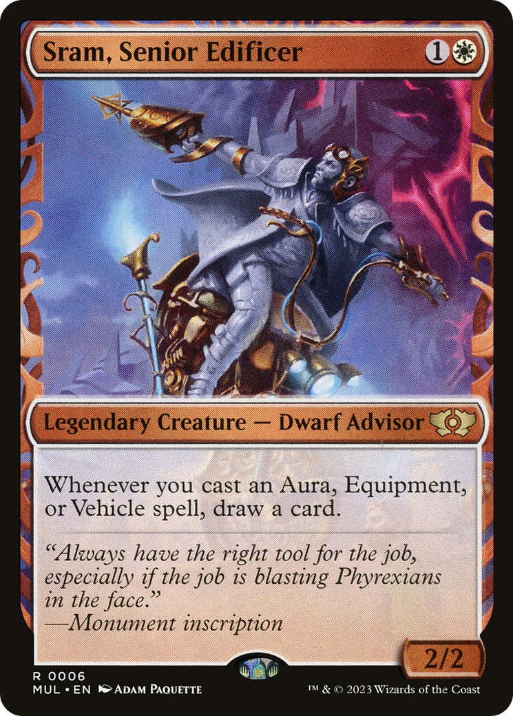 Image of Sram, Senior Edificer (MUL-006) - Multiverse Legends: (Showcase) Foil