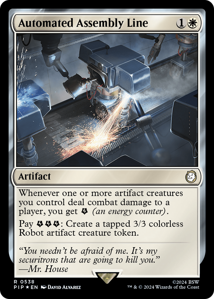 Image of Automated Assembly Line (Surge Foil) (PIP-538) - Fallout Foil