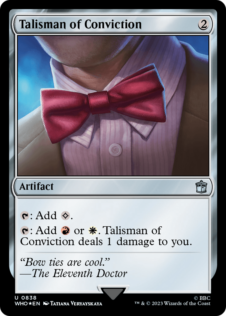 Image of Talisman of Conviction (Surge Foil) (WHO-838) - Doctor Who Foil