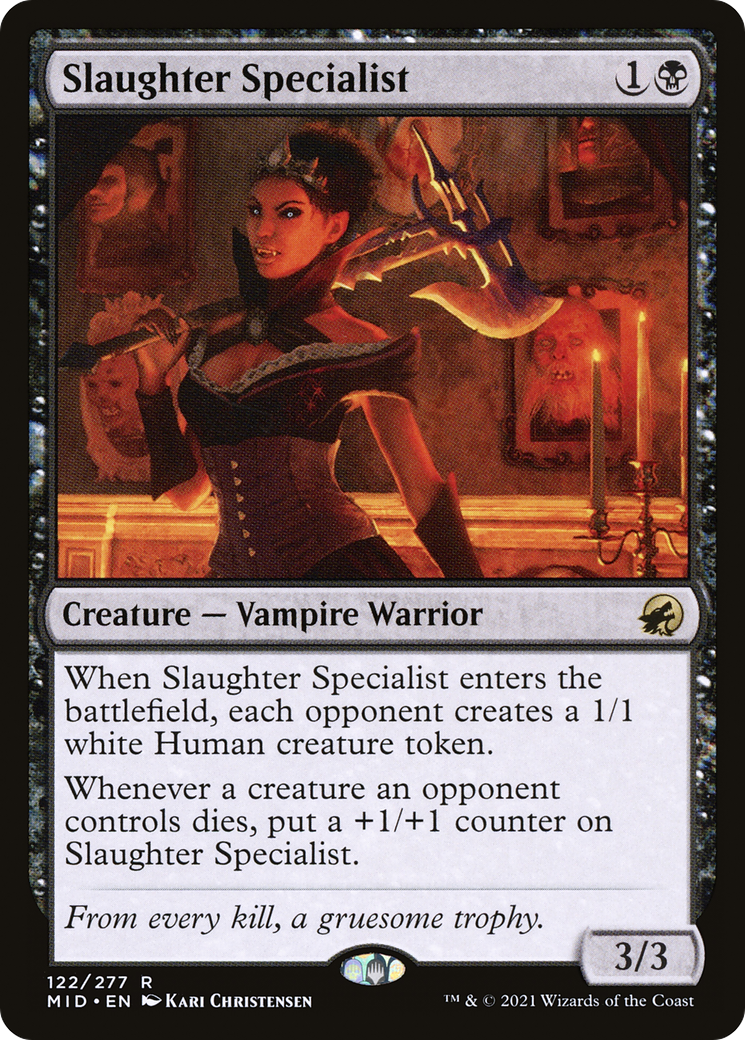 Image of Slaughter Specialist (MID-122) - Innistrad: Midnight Hunt Foil