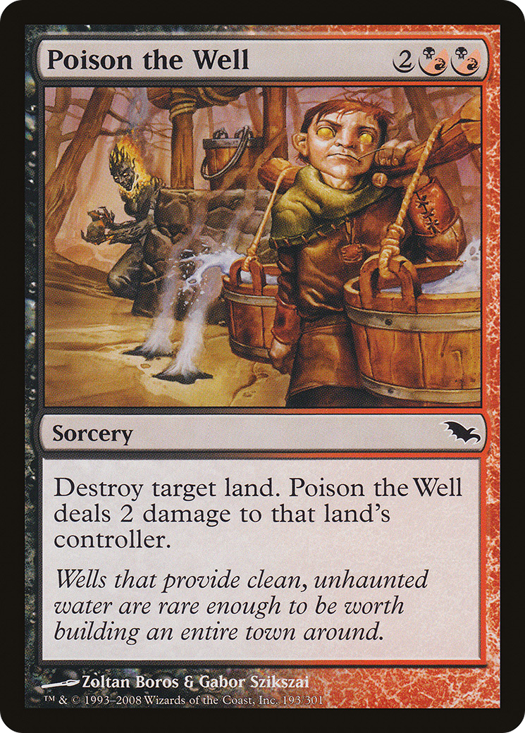 Image of Poison the Well (SHM-193) - Shadowmoor Foil