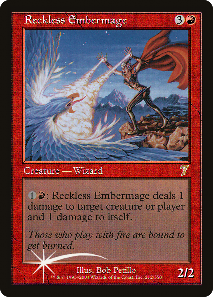 Image of Reckless Embermage (7ED-212) - 7th Edition