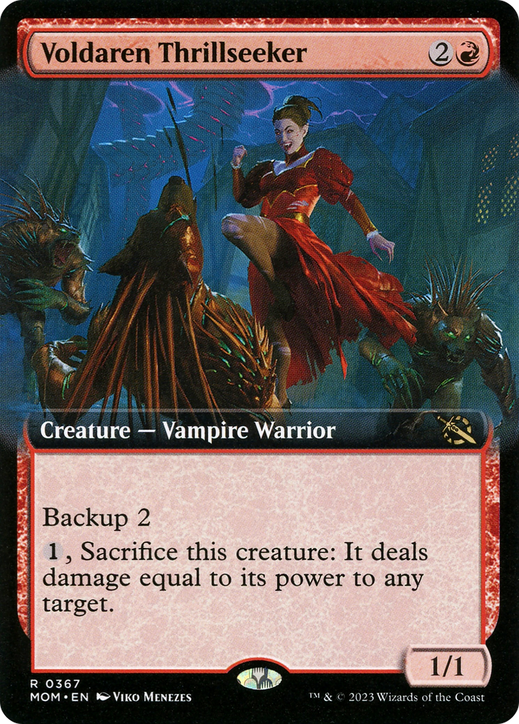 Image of Voldaren Thrillseeker (Extended Art) (MOM-367) - March of the Machine: (Extended Art) Foil