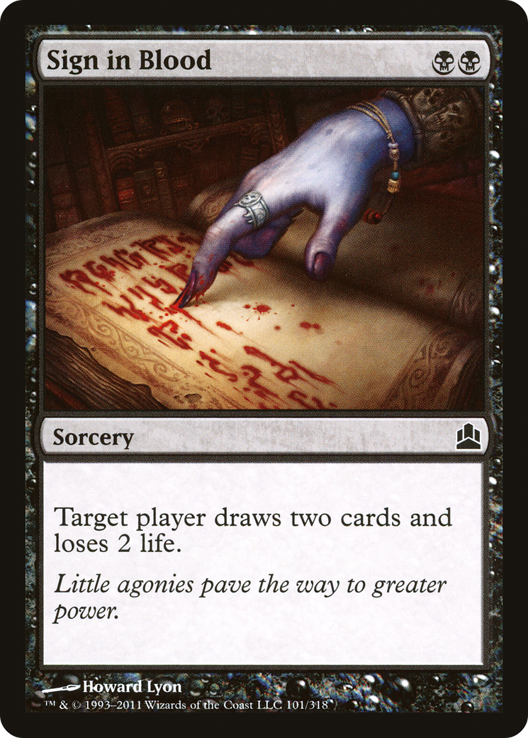 Image of Sign in Blood (CMD-101) - Commander 2011