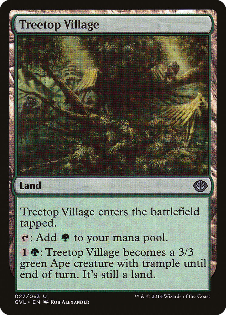 Image of Treetop Village (DD3-) - Duel Decks Anthology: Garruk vs. Liliana
