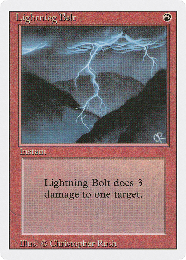 Image of Lightning Bolt (3ED-) - Revised Edition