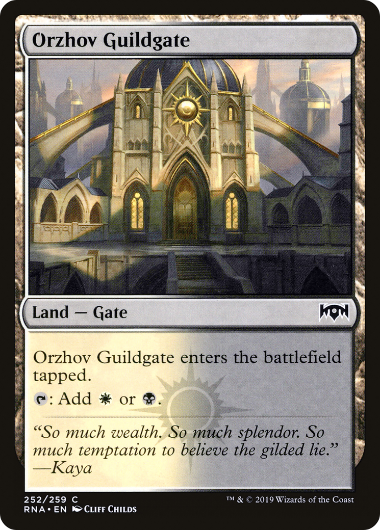 Image of Orzhov Guildgate (252) (RNA-252) - Ravnica Allegiance Foil