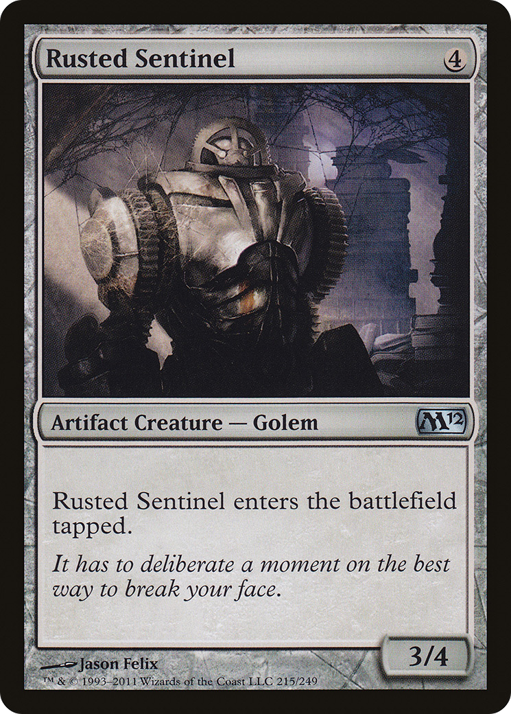 Image of Rusted Sentinel (M12-215) - Magic 2012 Foil