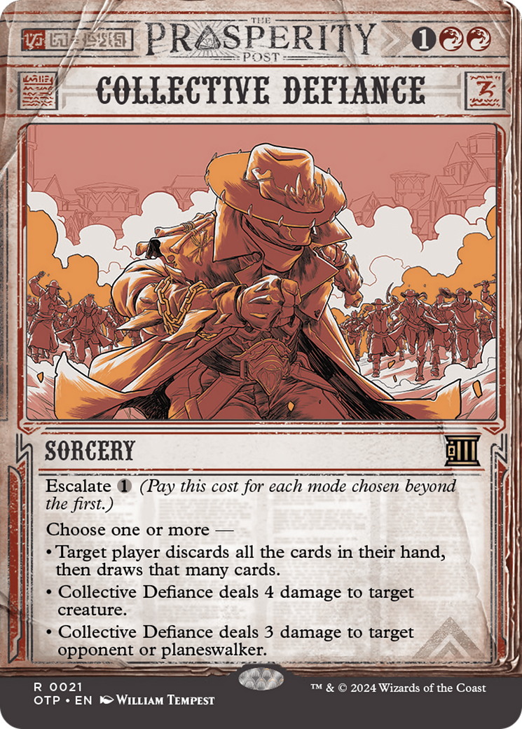 Image of Collective Defiance (OTP-021) - Breaking News: (Showcase) (Borderless) Foil