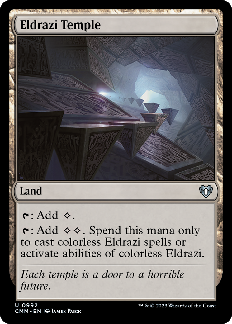 Image of Eldrazi Temple (CMM-992) - Commander Masters