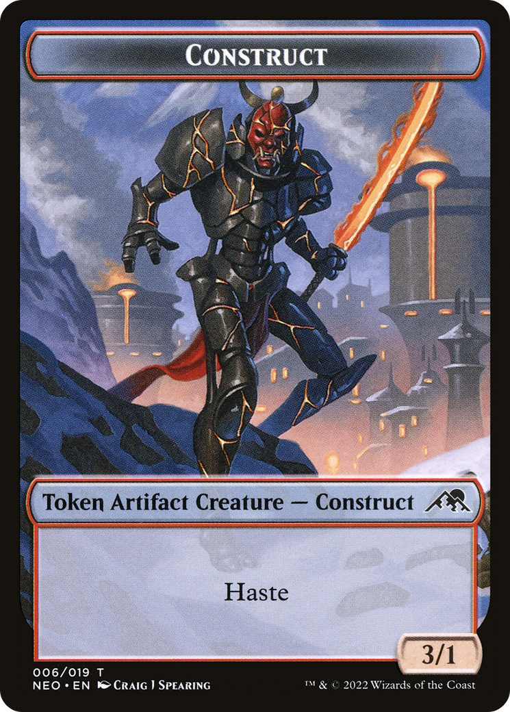 Image of Construct Token (006) (NEO-006) - Kamigawa: Neon Dynasty Tokens