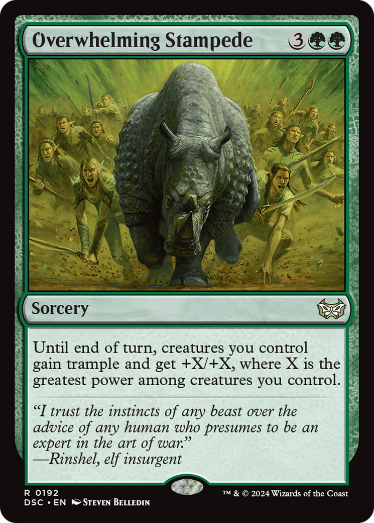 Image of Overwhelming Stampede (DSC-192) - Duskmourn: House of Horror Commander