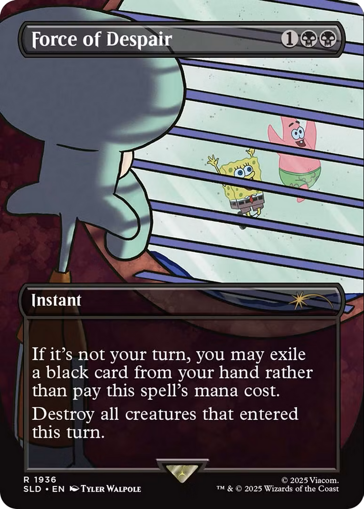Image of Force of Despair (SLD-1936) - Secret Lair Drop (Borderless)