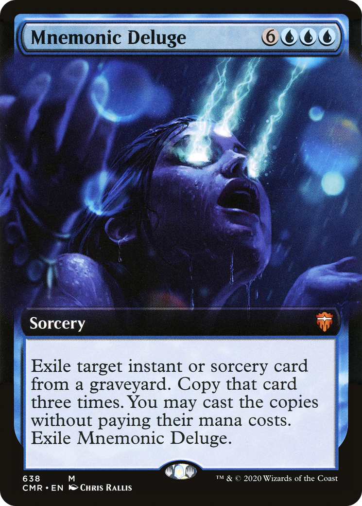 Image of Mnemonic Deluge (Extended Art) (CMR-638) - Commander Legends: (Extended Art) Foil