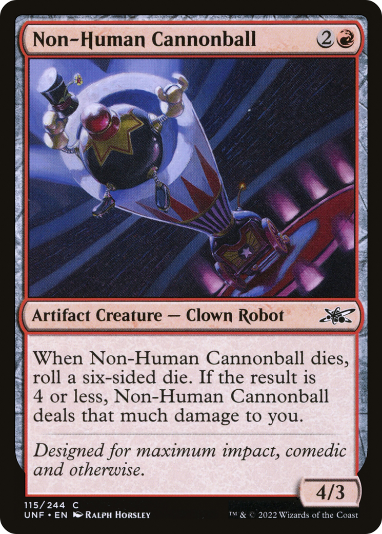 Image of Non-Human Cannonball (UNF-115) - Unfinity Foil