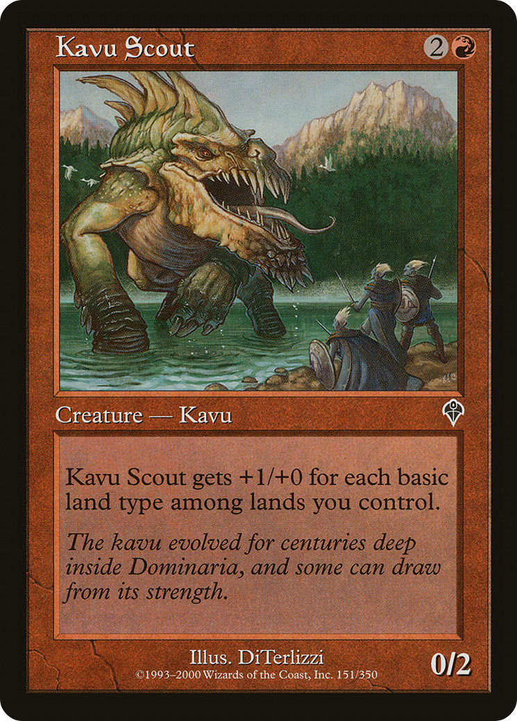 Image of Kavu Scout (INV-151) - Invasion