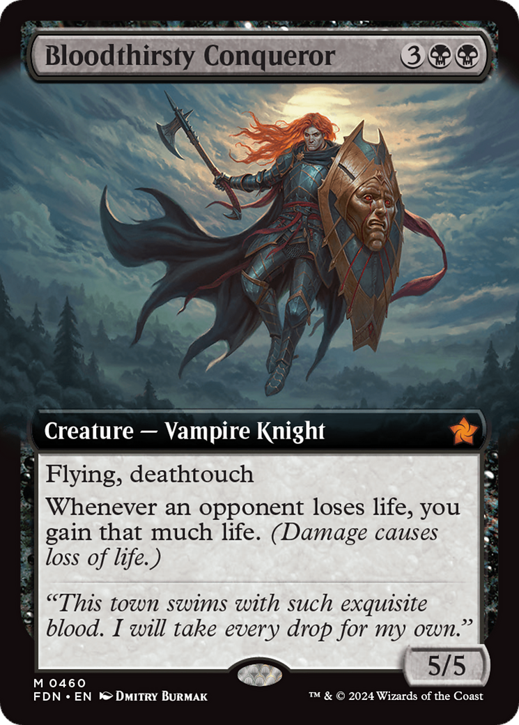 Image of Bloodthirsty Conqueror (Extended Art) (FDN-460) - Foundations: (Extended Art)