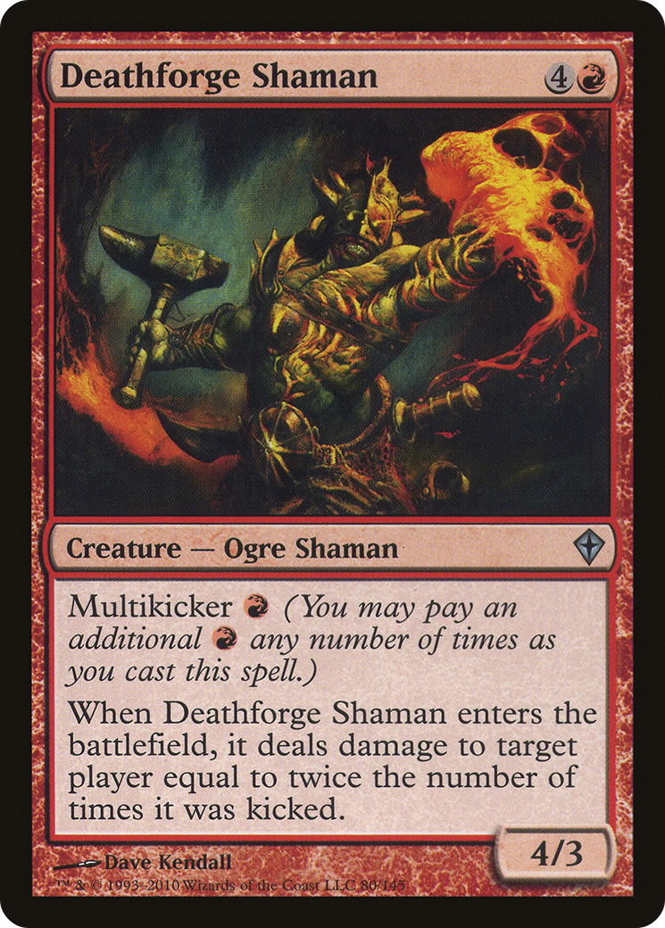 Image of Deathforge Shaman (WWK-080) - Worldwake Foil