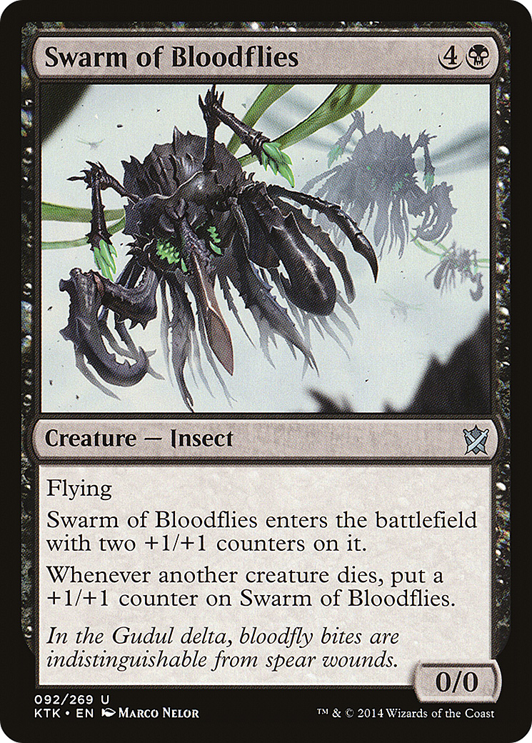 Image of Swarm of Bloodflies (KTK-092) - Khans of Tarkir