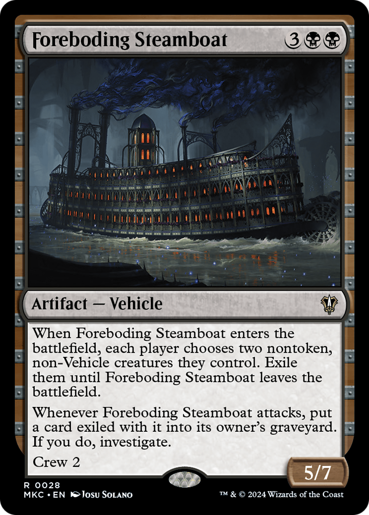 Image of Foreboding Steamboat (MKC-028) - Murders at Karlov Manor Commander
