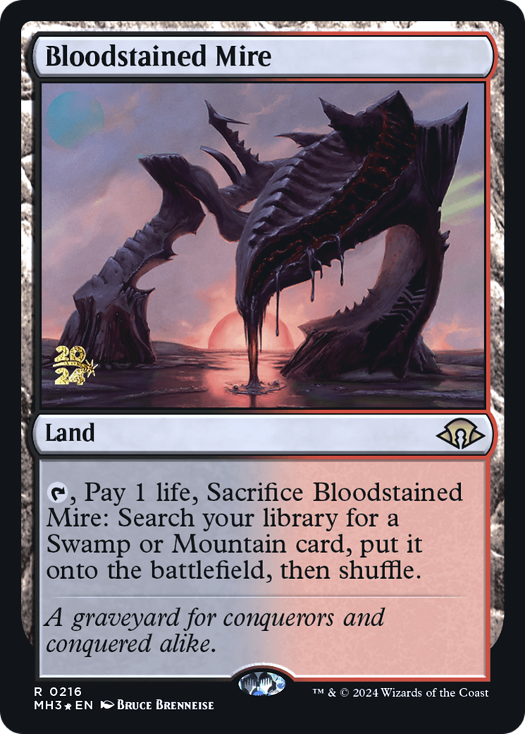 Image of Bloodstained Mire (PRE-216) - Modern Horizons 3 Promos Foil
