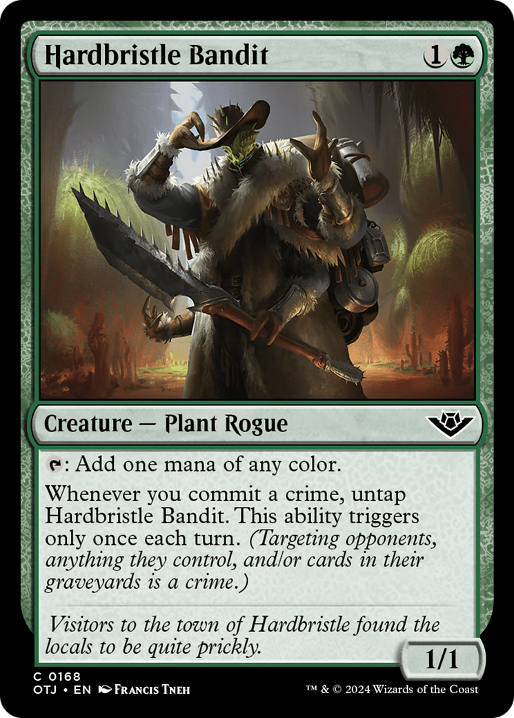 Image of Hardbristle Bandit (OTJ-168) - Outlaws of Thunder Junction Foil