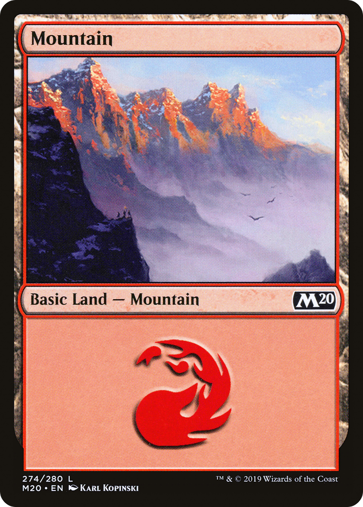 Image of Mountain (274) (M20-274) - Core Set 2020 Foil