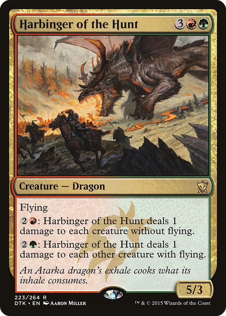 Image of Harbinger of the Hunt (DTK-223) - Dragons of Tarkir Foil