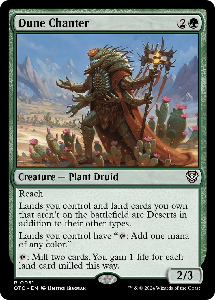 Image of Dune Chanter (OTC-031) - Outlaws of Thunder Junction Commander