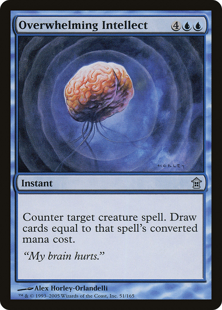 Image of Overwhelming Intellect (SOK-051) - Saviors of Kamigawa